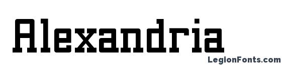 шрифт Alexandria, бесплатный шрифт Alexandria, предварительный просмотр шрифта Alexandria