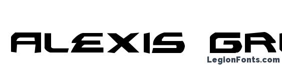 шрифт Alexis Grunge, бесплатный шрифт Alexis Grunge, предварительный просмотр шрифта Alexis Grunge