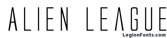 Alien League font, free Alien League font, preview Alien League font