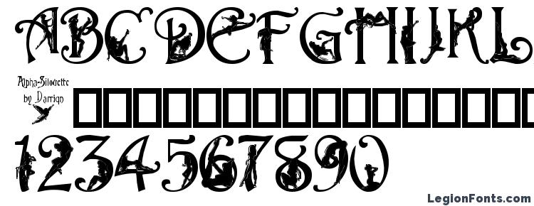 glyphs Alpha Silouette font, сharacters Alpha Silouette font, symbols Alpha Silouette font, character map Alpha Silouette font, preview Alpha Silouette font, abc Alpha Silouette font, Alpha Silouette font