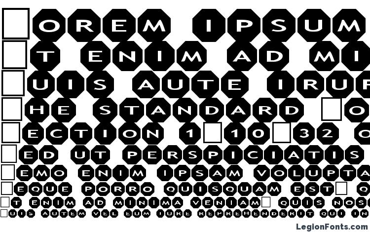 specimens Alphashapes octagons font, sample Alphashapes octagons font, an example of writing Alphashapes octagons font, review Alphashapes octagons font, preview Alphashapes octagons font, Alphashapes octagons font