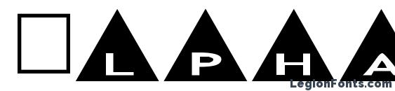 Шрифт Alphashapes triangles
