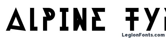 Alpine Typeface A1 Bold Font