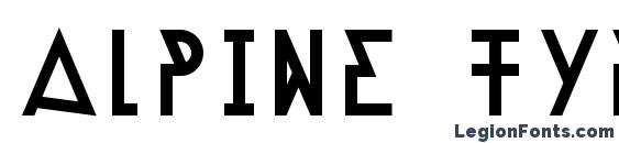 Шрифт Alpine Typeface A1 Regular