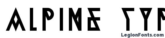 Шрифт Alpine Typeface A2 Regular