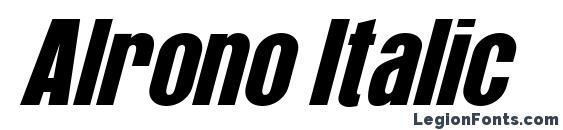 Шрифт Alrono Italic