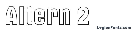 шрифт Altern 2, бесплатный шрифт Altern 2, предварительный просмотр шрифта Altern 2
