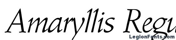Amaryllis Regular DB Font, Cool Fonts