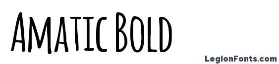 шрифт Amatic Bold, бесплатный шрифт Amatic Bold, предварительный просмотр шрифта Amatic Bold