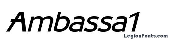 шрифт Ambassa1, бесплатный шрифт Ambassa1, предварительный просмотр шрифта Ambassa1