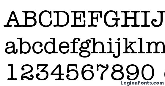 Itc American Typewriter Font