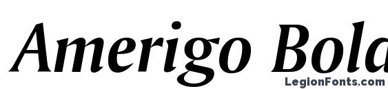 Шрифт Amerigo Bold Italic BT