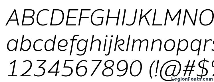 глифы шрифта Amino Light Italic, символы шрифта Amino Light Italic, символьная карта шрифта Amino Light Italic, предварительный просмотр шрифта Amino Light Italic, алфавит шрифта Amino Light Italic, шрифт Amino Light Italic