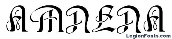 AMNENA Regular Font, Tattoo Fonts