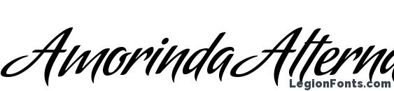 Шрифт Amorinda Alternates