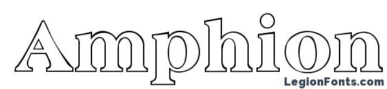 шрифт Amphion Outline, бесплатный шрифт Amphion Outline, предварительный просмотр шрифта Amphion Outline