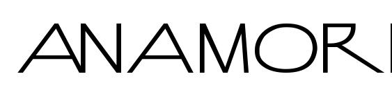 шрифт Anamorphosée normal, бесплатный шрифт Anamorphosée normal, предварительный просмотр шрифта Anamorphosée normal
