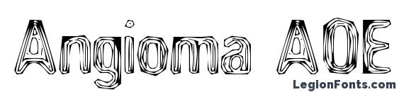 Angioma AOE font, free Angioma AOE font, preview Angioma AOE font