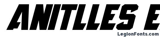 шрифт Anitlles Expanded Italic, бесплатный шрифт Anitlles Expanded Italic, предварительный просмотр шрифта Anitlles Expanded Italic
