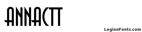шрифт AnnaCTT, бесплатный шрифт AnnaCTT, предварительный просмотр шрифта AnnaCTT