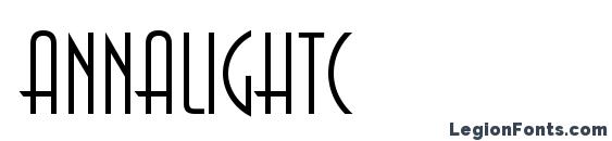 Annalightc Font, Russian Fonts