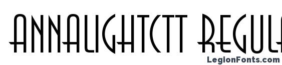 Annalightctt regular Font
