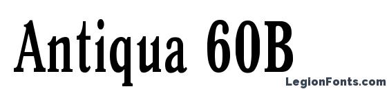 Antiqua 60B font, free Antiqua 60B font, preview Antiqua 60B font