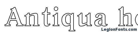 шрифт Antiqua ho regular, бесплатный шрифт Antiqua ho regular, предварительный просмотр шрифта Antiqua ho regular