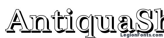 AntiquaSh Regular font, free AntiquaSh Regular font, preview AntiquaSh Regular font