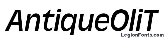 шрифт AntiqueOliT Italic, бесплатный шрифт AntiqueOliT Italic, предварительный просмотр шрифта AntiqueOliT Italic