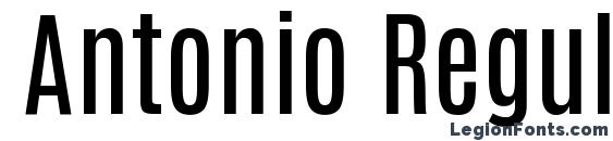 шрифт Antonio Regular, бесплатный шрифт Antonio Regular, предварительный просмотр шрифта Antonio Regular