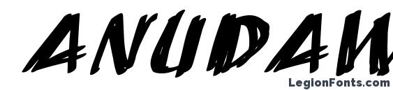 шрифт AnuDaw Italic, бесплатный шрифт AnuDaw Italic, предварительный просмотр шрифта AnuDaw Italic