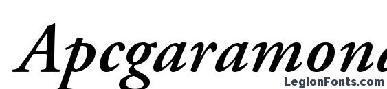Apcgaramondc bolditalic Font