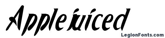 шрифт Applejuiced, бесплатный шрифт Applejuiced, предварительный просмотр шрифта Applejuiced