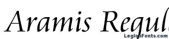 Aramis Regular font, free Aramis Regular font, preview Aramis Regular font