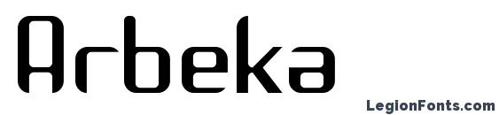 шрифт Arbeka, бесплатный шрифт Arbeka, предварительный просмотр шрифта Arbeka