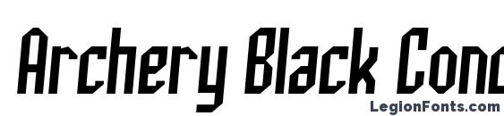 Archery Black Condensed Italic Font