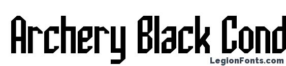 Archery Black Condensed Font