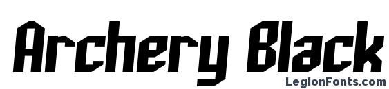 Archery Black Italic Font, Serif Fonts