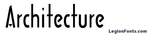 шрифт Architecture, бесплатный шрифт Architecture, предварительный просмотр шрифта Architecture