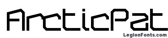 шрифт ArcticPatrol Black, бесплатный шрифт ArcticPatrol Black, предварительный просмотр шрифта ArcticPatrol Black