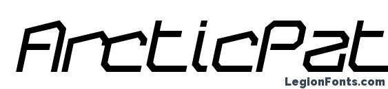 шрифт ArcticPatrol BlackItalic, бесплатный шрифт ArcticPatrol BlackItalic, предварительный просмотр шрифта ArcticPatrol BlackItalic