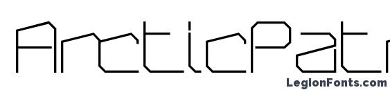 шрифт ArcticPatrol Thin, бесплатный шрифт ArcticPatrol Thin, предварительный просмотр шрифта ArcticPatrol Thin