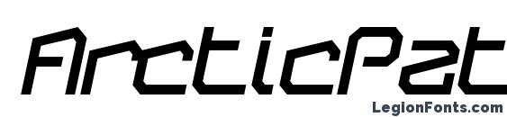 шрифт ArcticPatrol UltraItalic, бесплатный шрифт ArcticPatrol UltraItalic, предварительный просмотр шрифта ArcticPatrol UltraItalic