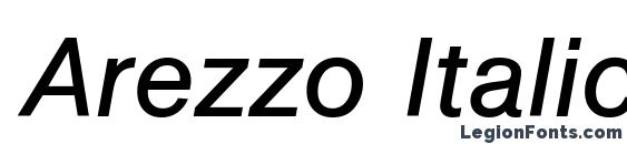Шрифт Arezzo Italic