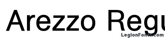 Шрифт Arezzo Regular