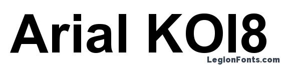 Шрифт Arial KOI8 Bold