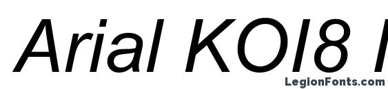 шрифт Arial KOI8 Italic, бесплатный шрифт Arial KOI8 Italic, предварительный просмотр шрифта Arial KOI8 Italic