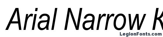 шрифт Arial Narrow Курсив, бесплатный шрифт Arial Narrow Курсив, предварительный просмотр шрифта Arial Narrow Курсив