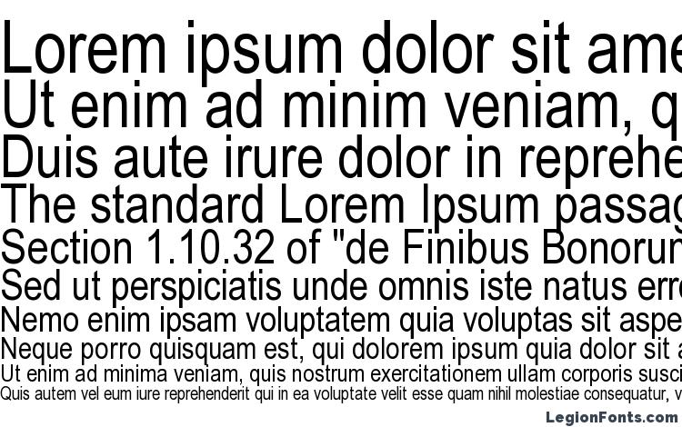 thin arial font